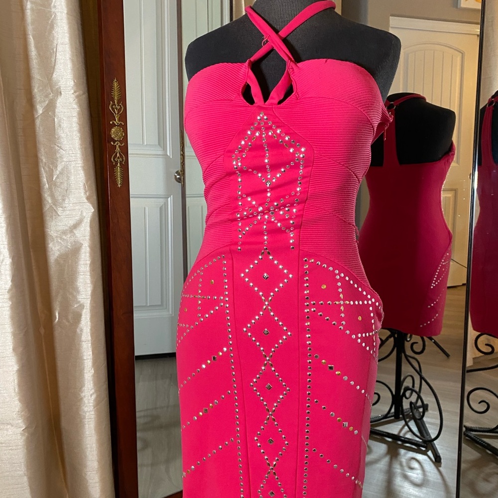 Fuchsia Bebe Mini dress